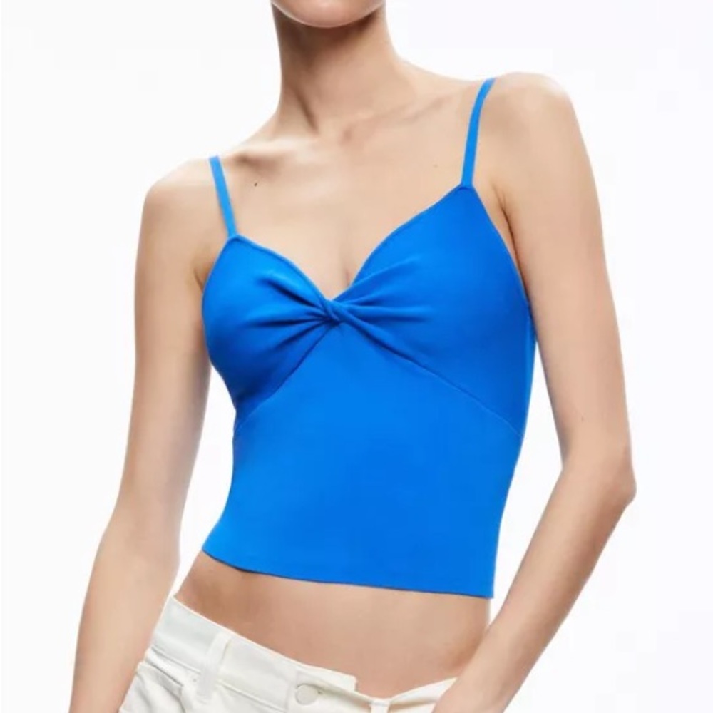 Alice + Olivia Rhonda Twist Front Tank